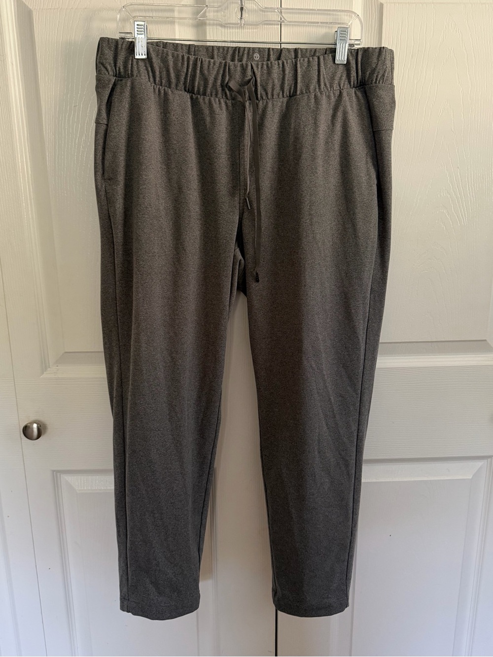 5 for $25! Talbots Women's Charcoal Gray Drawstring Track Pants